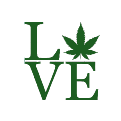 Love Cannabis Vinyl Decal