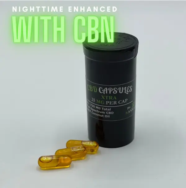 25MG CBD Capsules - Enhanced w/ CBN